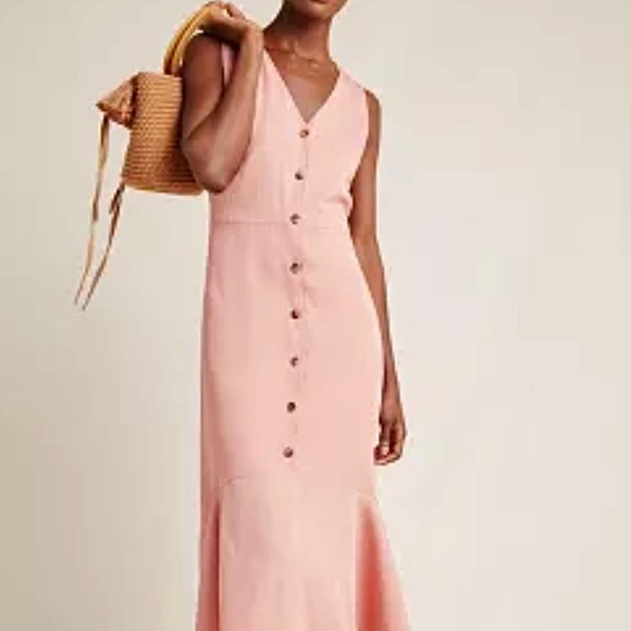 Monteau Dresses Monteau Los Angeles Linen Blend Midi Dress Poshmark